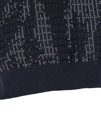 Brunello Cucinelli Sequin Embroidered Sweater