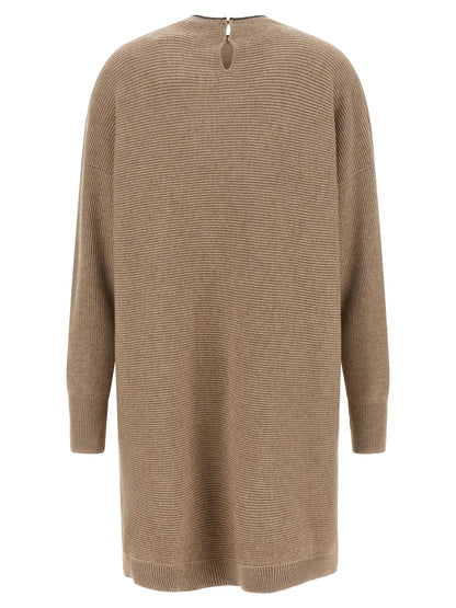 Brunello Cucinelli Precious Collar Dress