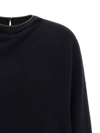 Brunello Cucinelli Precious Collar Dress