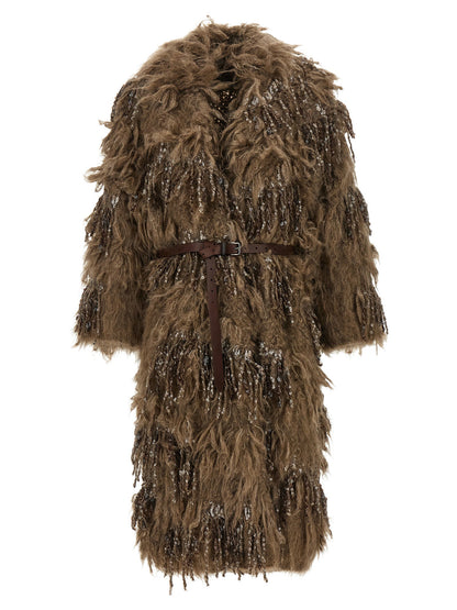 Brunello Cucinelli Dazzling Moss Embroidery Cardigan