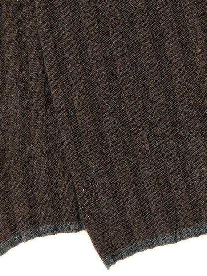 Brunello Cucinelli Ribbed Cashmere Knit Scarf