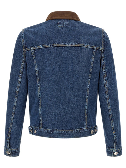 Brunello Cucinelli Denim And Suede Jacket
