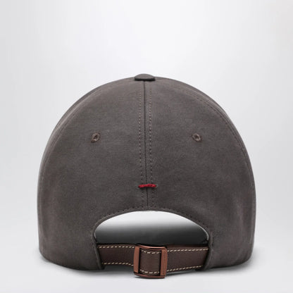 Brunello Cucinelli Brown cotton baseball cap