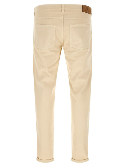 Brunello Cucinelli Logo Embroidery Jeans