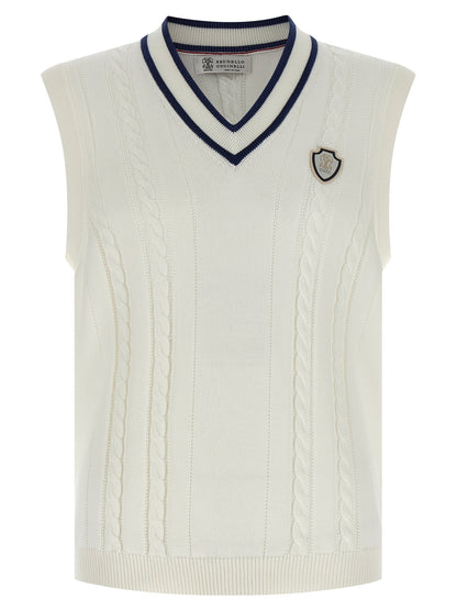 Brunello Cucinelli Cotton Braided Vest