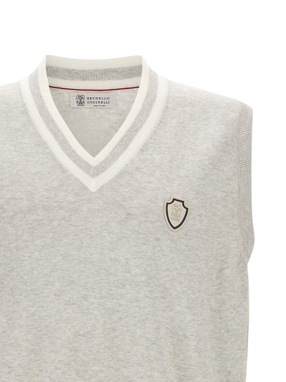 Brunello Cucinelli Heraldic Logo Vest