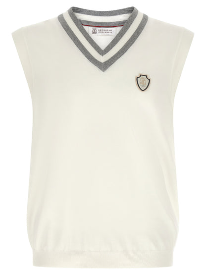 Brunello Cucinelli Logo Patch Vest