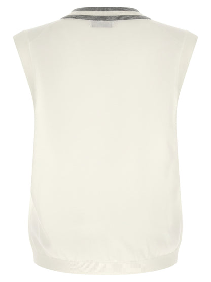 Brunello Cucinelli Logo Patch Vest