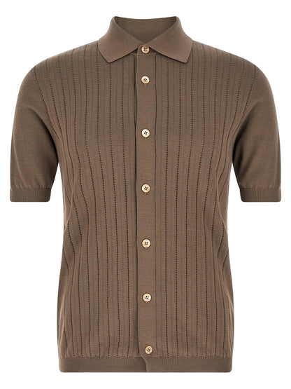 Brunello Cucinelli Operated Ribbed Shirt