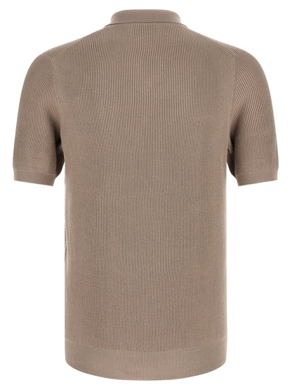 Brunello Cucinelli Knitted Polo Shirt