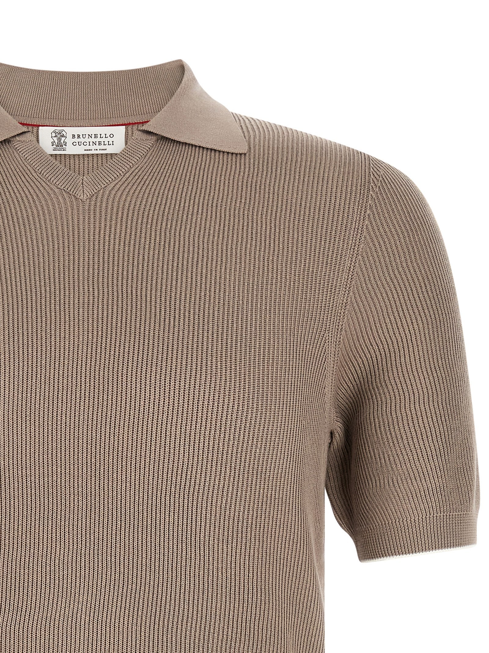 Brunello Cucinelli Knitted Polo Shirt