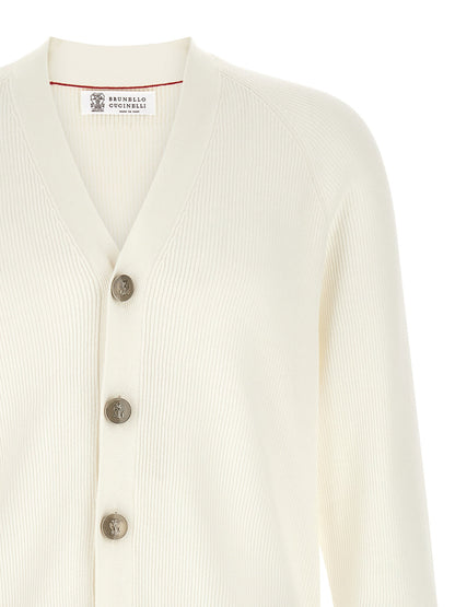 Brunello Cucinelli English Ribbed Cardigan