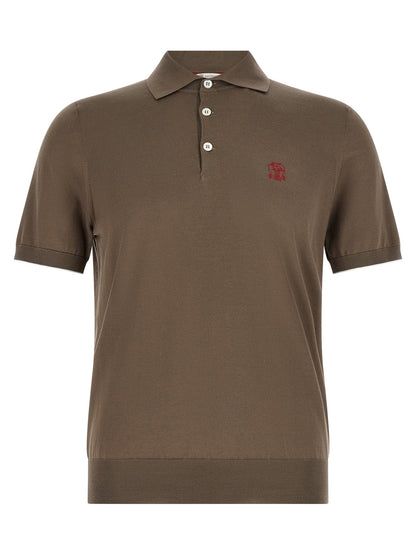 Brunello Cucinelli Knitted Polo Shirt