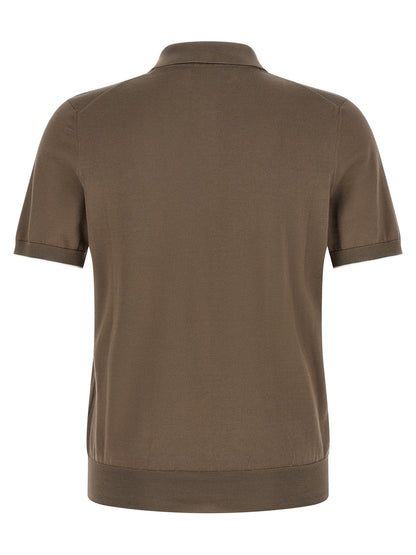 Brunello Cucinelli Knitted Polo Shirt
