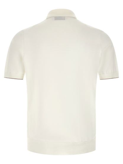 Brunello Cucinelli Logo Embroidery Polo Shirt