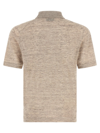 Brunello Cucinelli Linen Cotton Polo Shirt