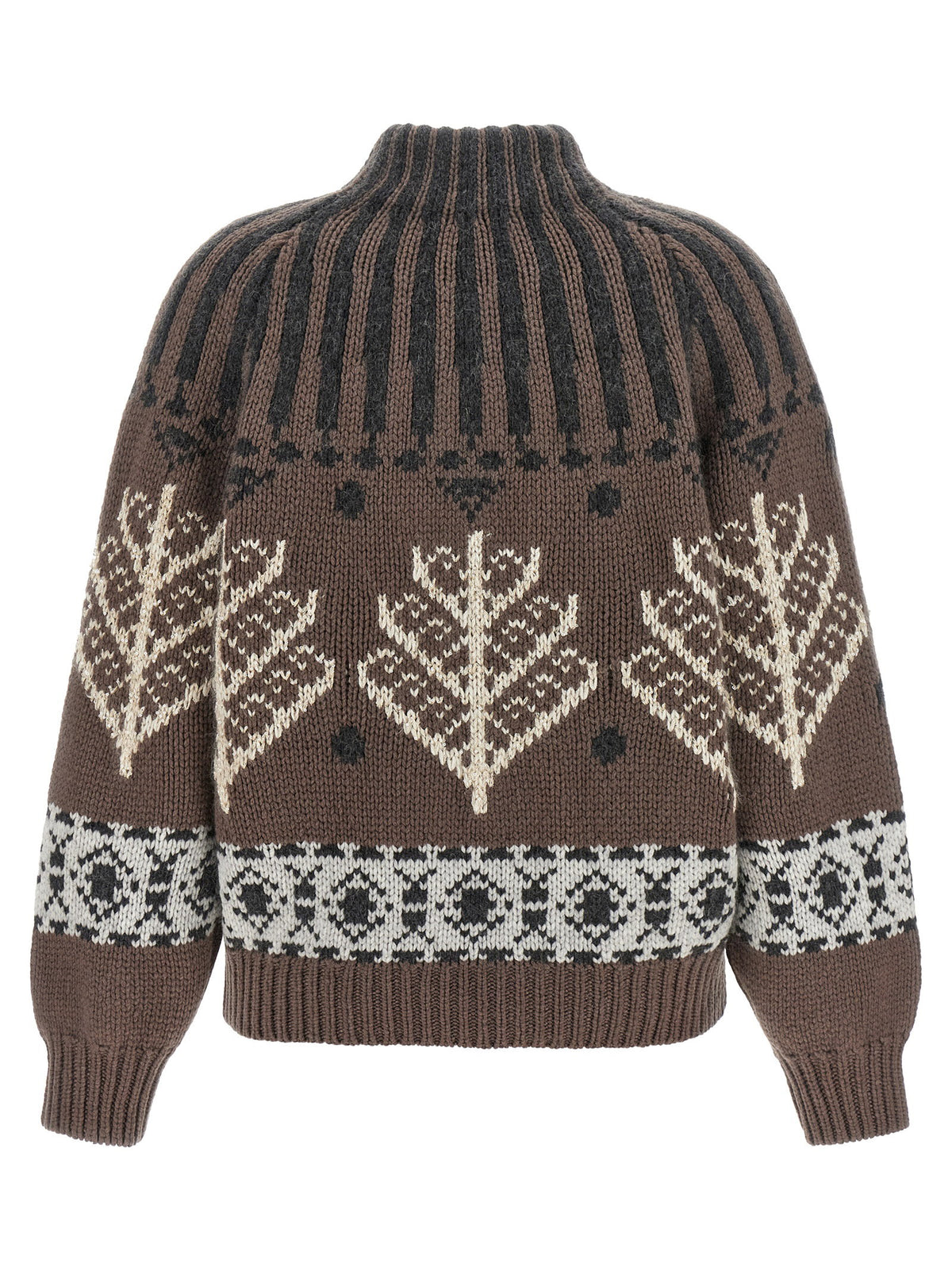 Brunello Cucinelli Brown Nordic Heritage Sweater