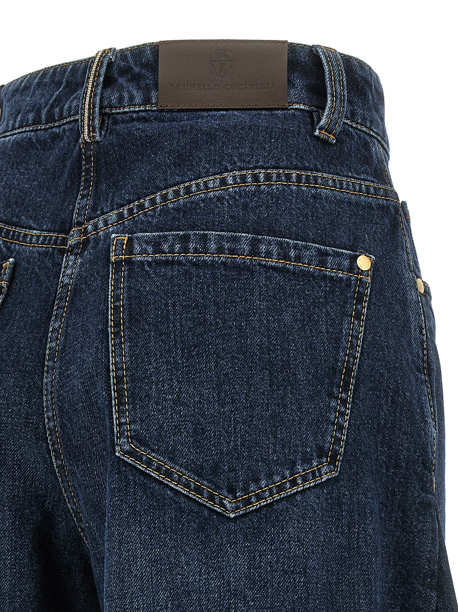 Brunello Cucinelli Wide Barrel Full Lenght Jeans