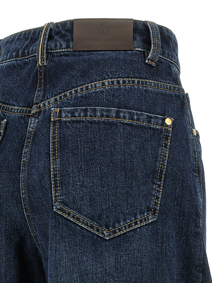 Brunello Cucinelli Wide Barrel Full Lenght Jeans