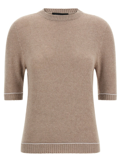 Fabiana Filippi Gauze Platinum Sweater