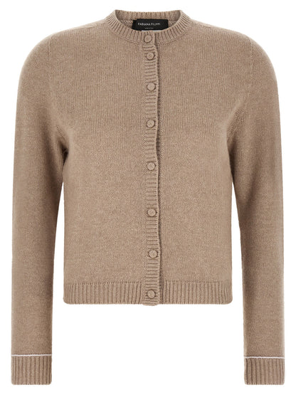 Fabiana Filippi Covered Buttons Cardigan