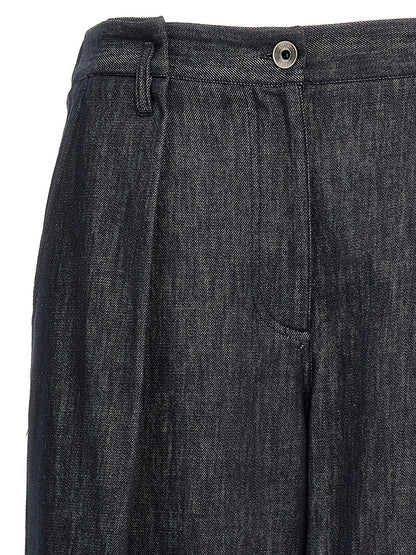 Brunello Cucinelli A-line Pleated Pants