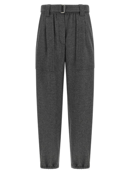 Brunello Cucinelli Grey Loose Cargo Pants