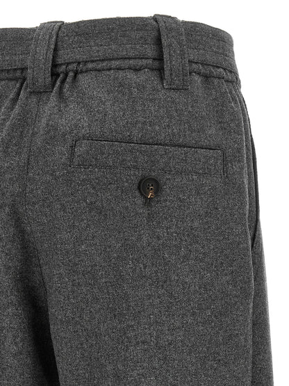 Brunello Cucinelli Grey Loose Cargo Pants