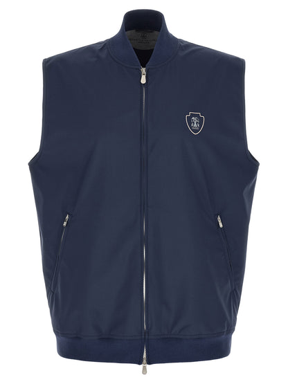 Brunello Cucinelli Logo Nylon Vest