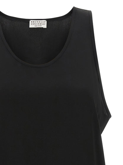 Brunello Cucinelli Monile Silk Top