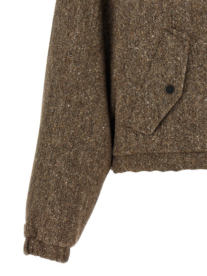 Brunello Cucinelli Donegal Tweed Down Jacket