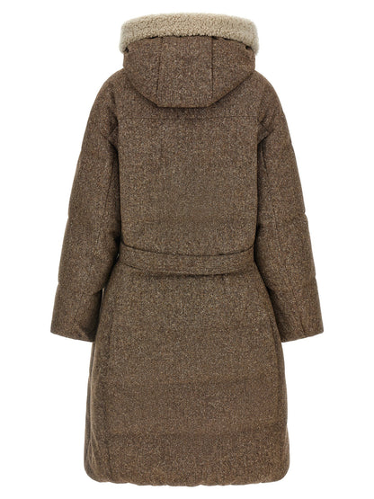 Brunello Cucinelli Shiny Zipper Pull Down Jacket