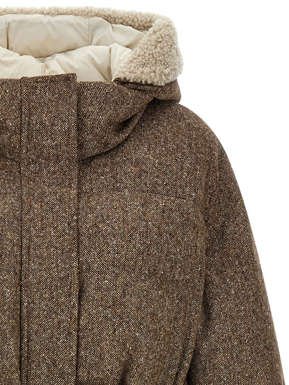 Brunello Cucinelli Shiny Zipper Pull Down Jacket