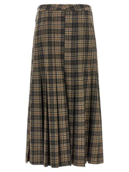 Brunello Cucinelli Tartan Skirt
