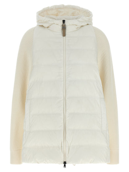 Brunello Cucinelli Shiny Zipper Pull Down Jacket