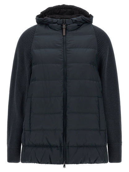 Brunello Cucinelli Shiny Zipper Pull Down Jacket