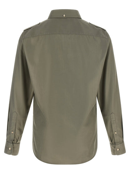 Brunello Cucinelli Cotton Chevron Shirt