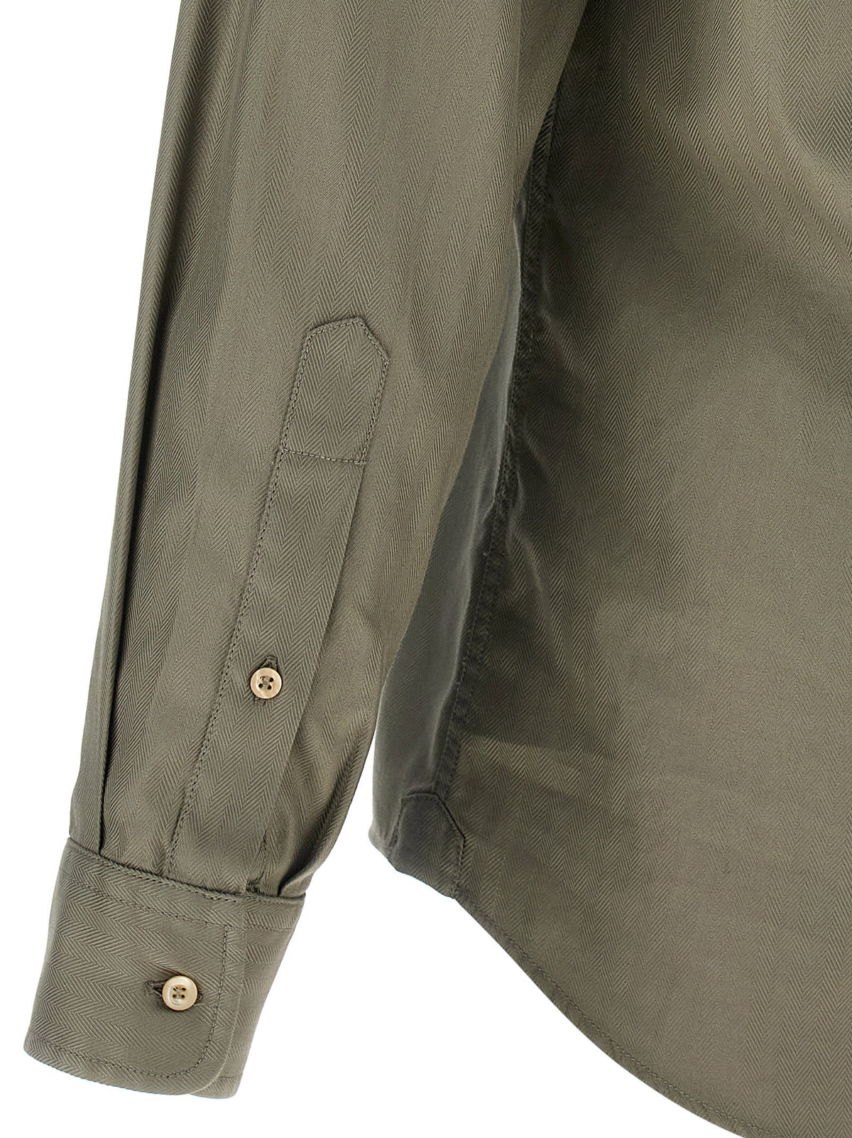Brunello Cucinelli Cotton Chevron Shirt