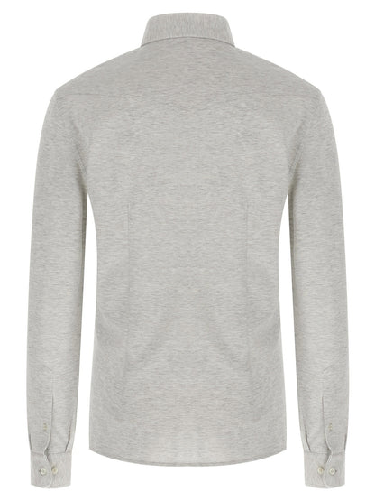 Brunello Cucinelli Piqué Cotton Shirt
