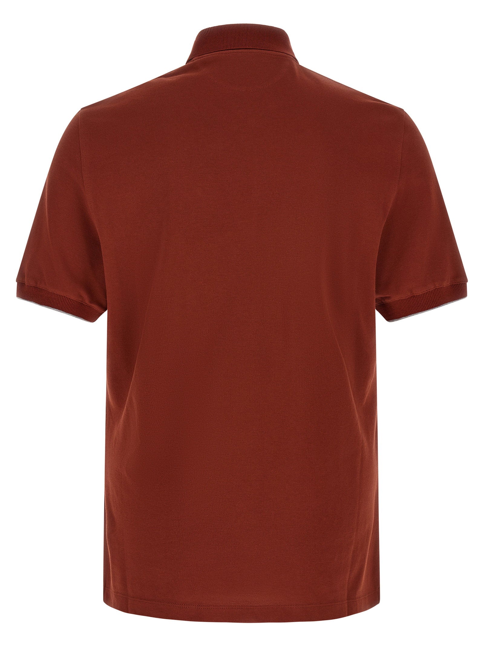 Brunello Cucinelli Logo Embroidery Polo Shirt