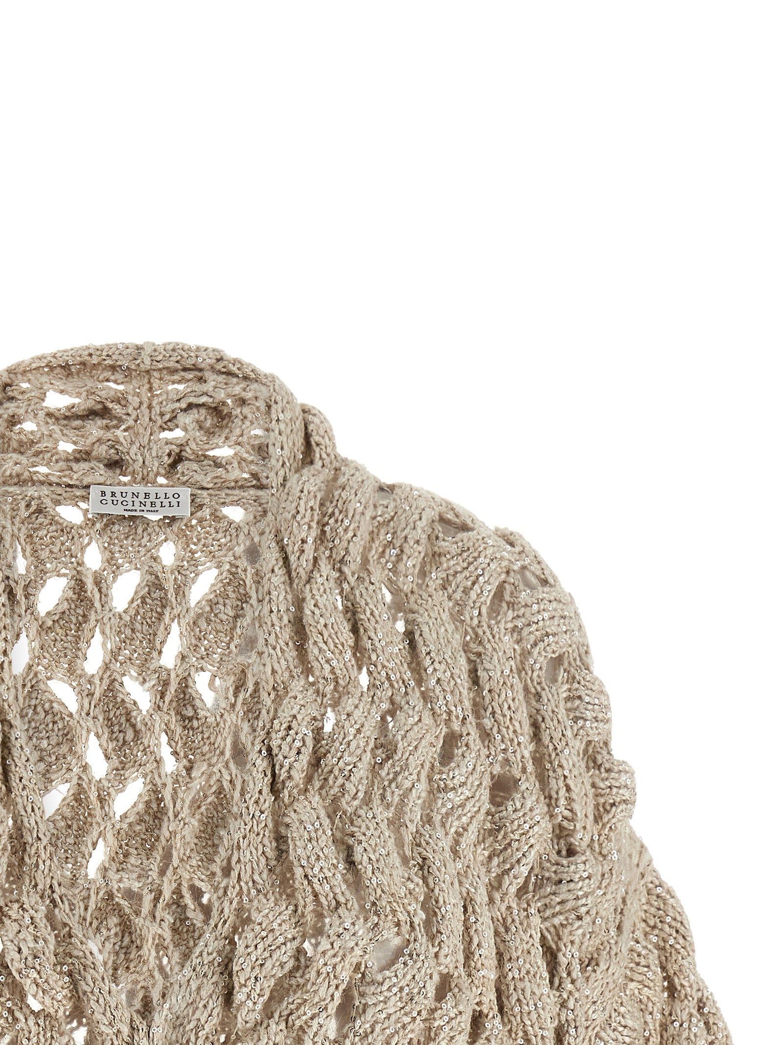 Brunello Cucinelli Dazzling Cable Cardigan
