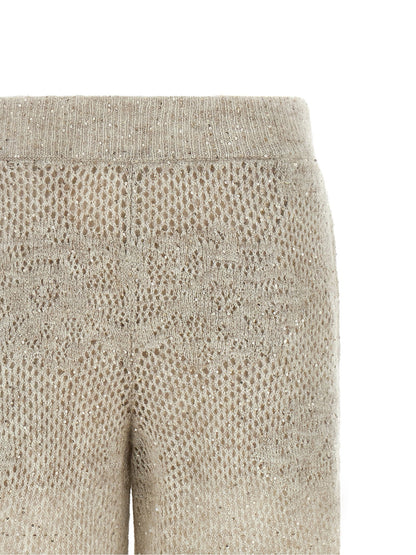 Brunello Cucinelli Dazzling Abstact Leaf Pants