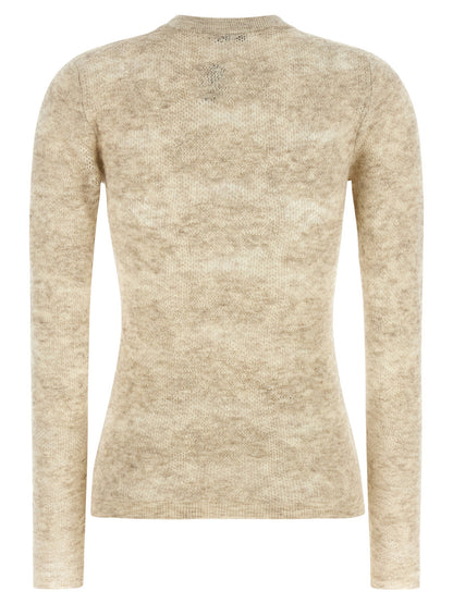 Brunello Cucinelli Flower Lace Sweater