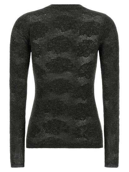 Brunello Cucinelli Flower Lace Sweater