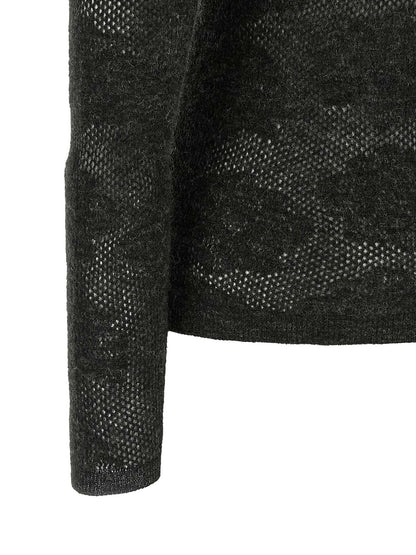 Brunello Cucinelli Flower Lace Sweater