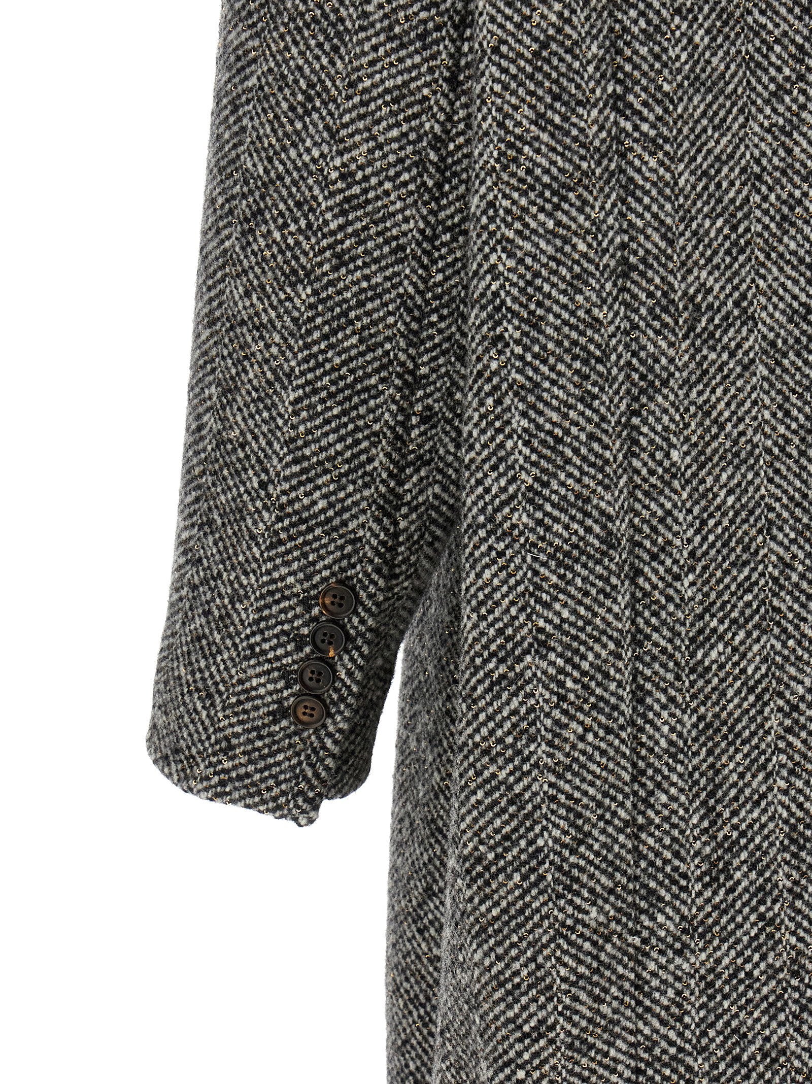 Brunello Cucinelli Dazzling Chevron Coat