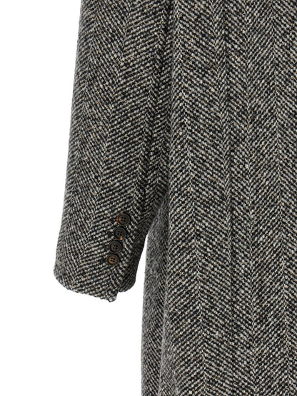 Brunello Cucinelli Dazzling Chevron Coat