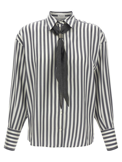 Brunello Cucinelli Shirt With Scarf