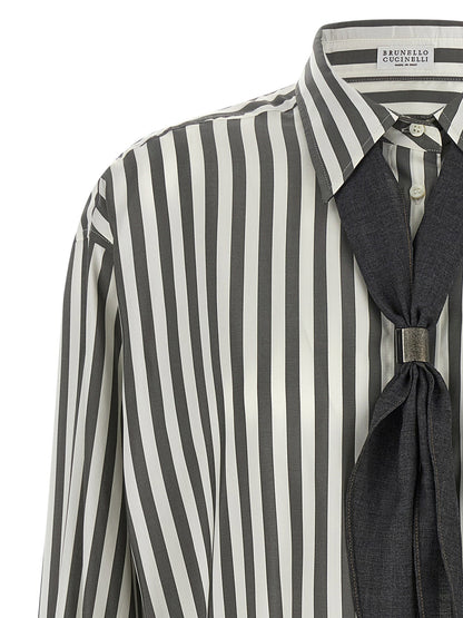 Brunello Cucinelli Shirt With Scarf