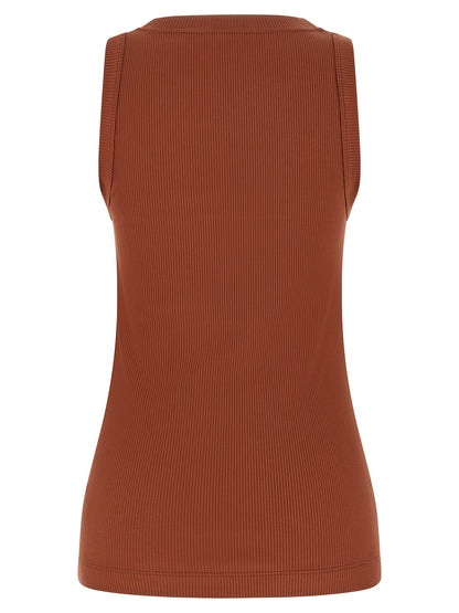 Brunello Cucinelli Shiny Trim Top